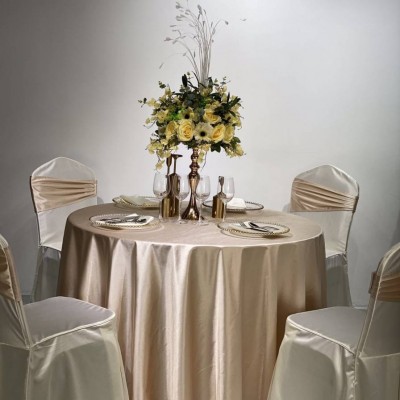 Lorero Factory Polyester Round Banquet Table Cloth Wedding